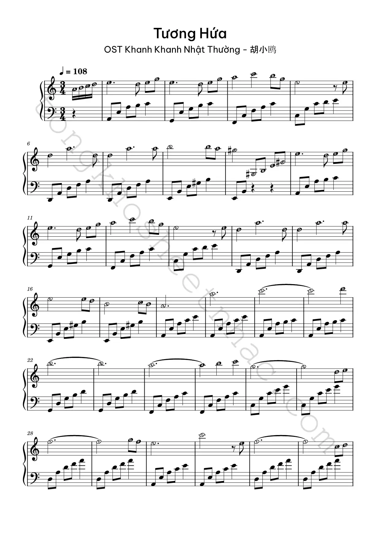 tương-hứa_1 - Sheet Nhạc Miễn Phí - Tổng Kho Sheet Nhạc