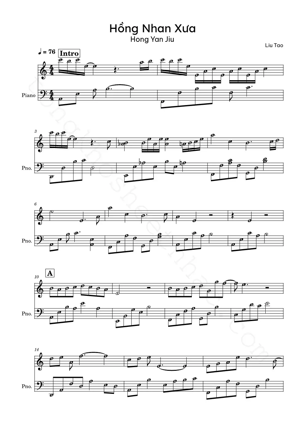 hong-nhan-xua_1 - Sheet Nhạc Miễn Phí - Tổng Kho Sheet Nhạc