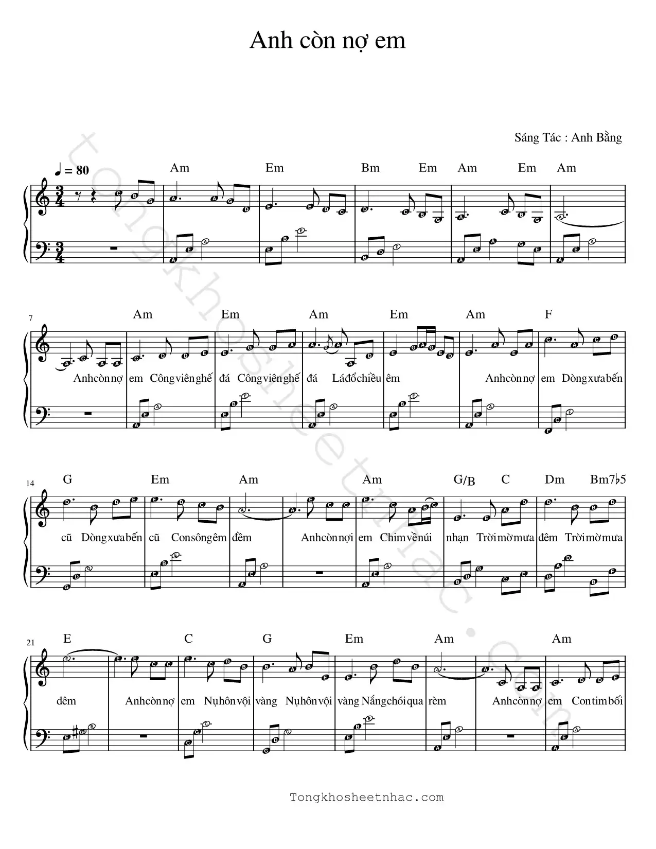 anh-còn-nợ-em-done_1 - Sheet Nhạc Miễn Phí | Tổng Kho Sheet Nhạc