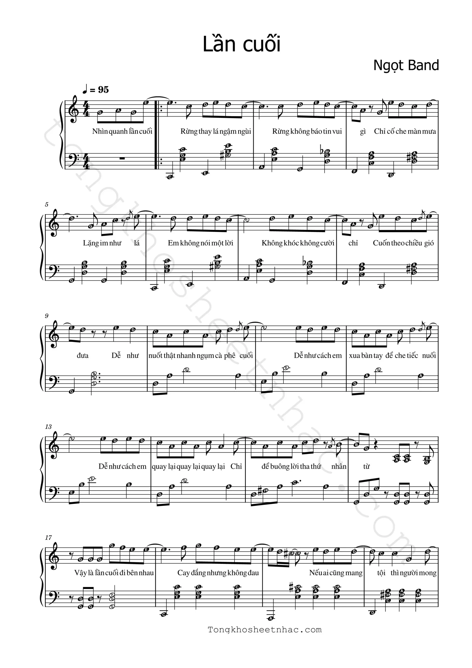 lần-cuối---ngọt_1 - Sheet Nhạc Miễn Phí | Tổng Kho Sheet Nhạc