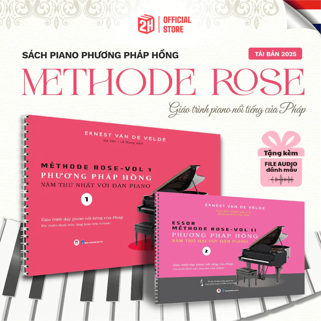 Sách Piano Methode Rose Phương Pháp Hồng